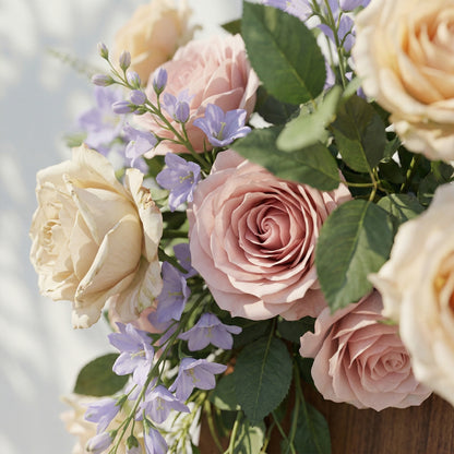 2PCS Pink White Purple Series With Greenery Welcome Sign Flower Wedding Party