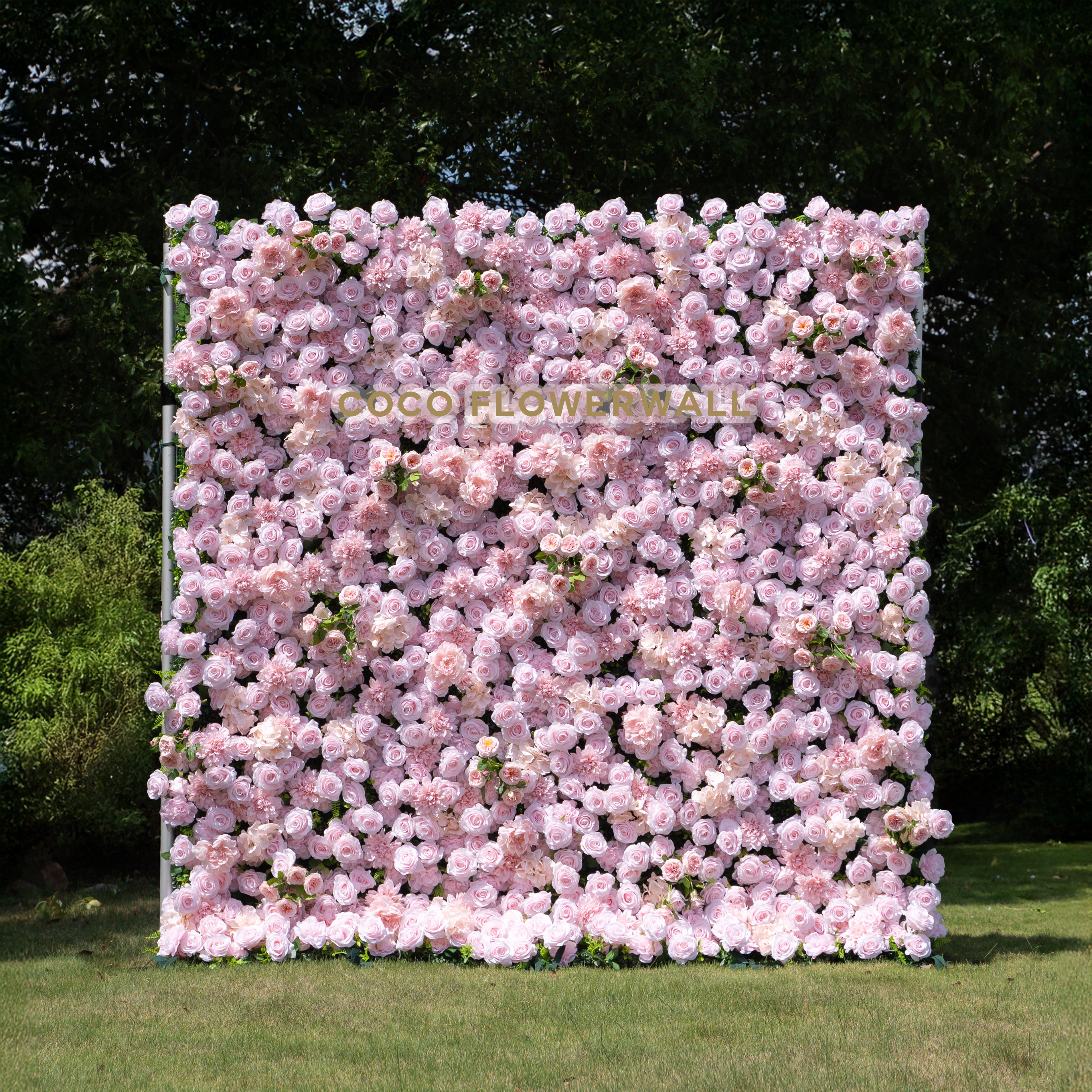 Sweety 5D Fabric Artificial Flower Wall Curtain ldeal for Weddings, Proposals, and Romantic Events