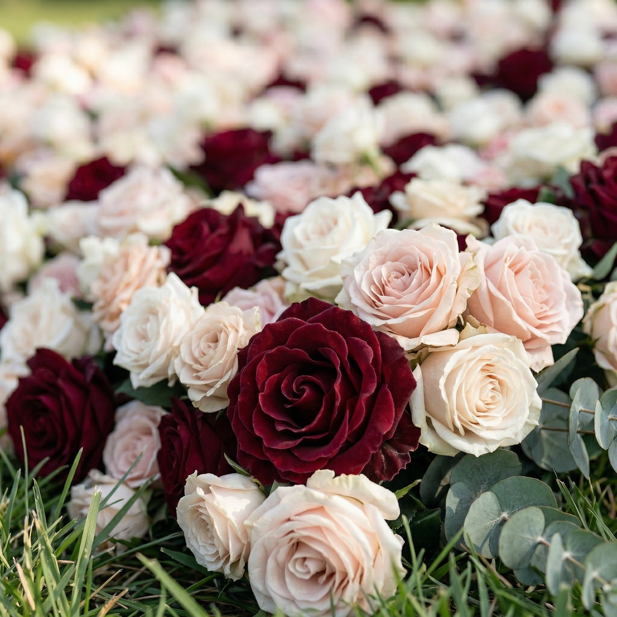 Junen 3D Vintage Mixed Rose Floral Wall Backdrop Perfect for Valentine’s Day Weddings &amp; Events