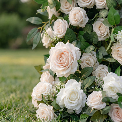 Corenia 3D Artificial Flower Wall Backdrop Reusable Floral Panel for Wedding &amp; Mother’s Day &amp; Parties