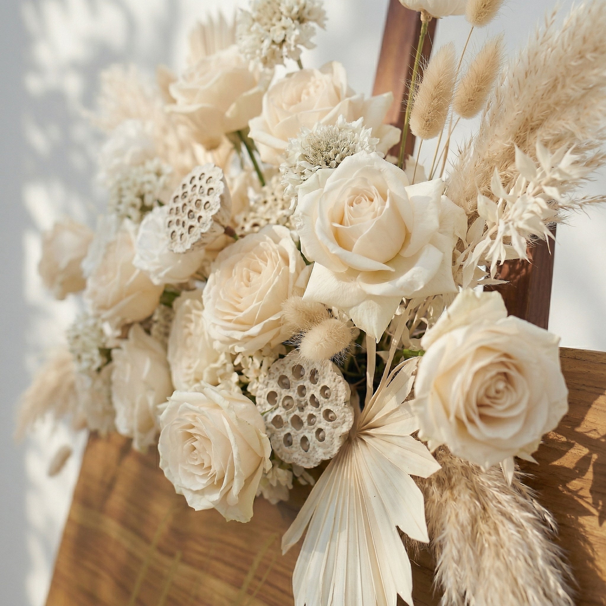 White Artificial Welcome Sign Flowers Wedding Backdrop Garland Supplies