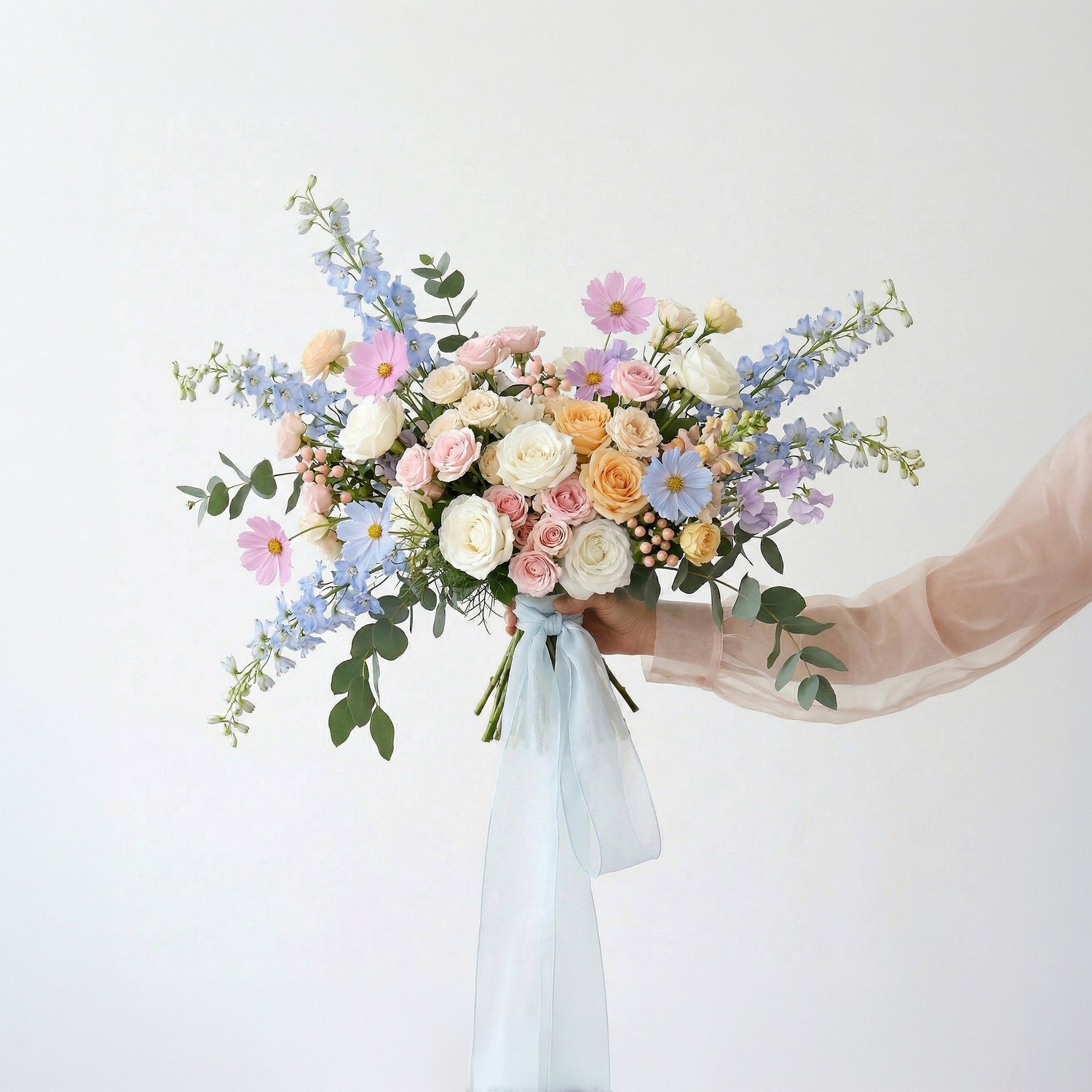 Cascade Bridal Bouquet in Multicolor