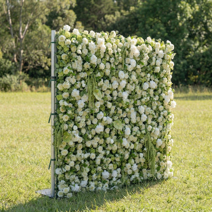 Aloria 4D Green Floral Wall Backdrop Perfect for Weddings &amp; Events
