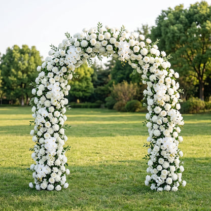 Amelen White and Green flower arch Wedding Party Event Background Floral Arch Decoration