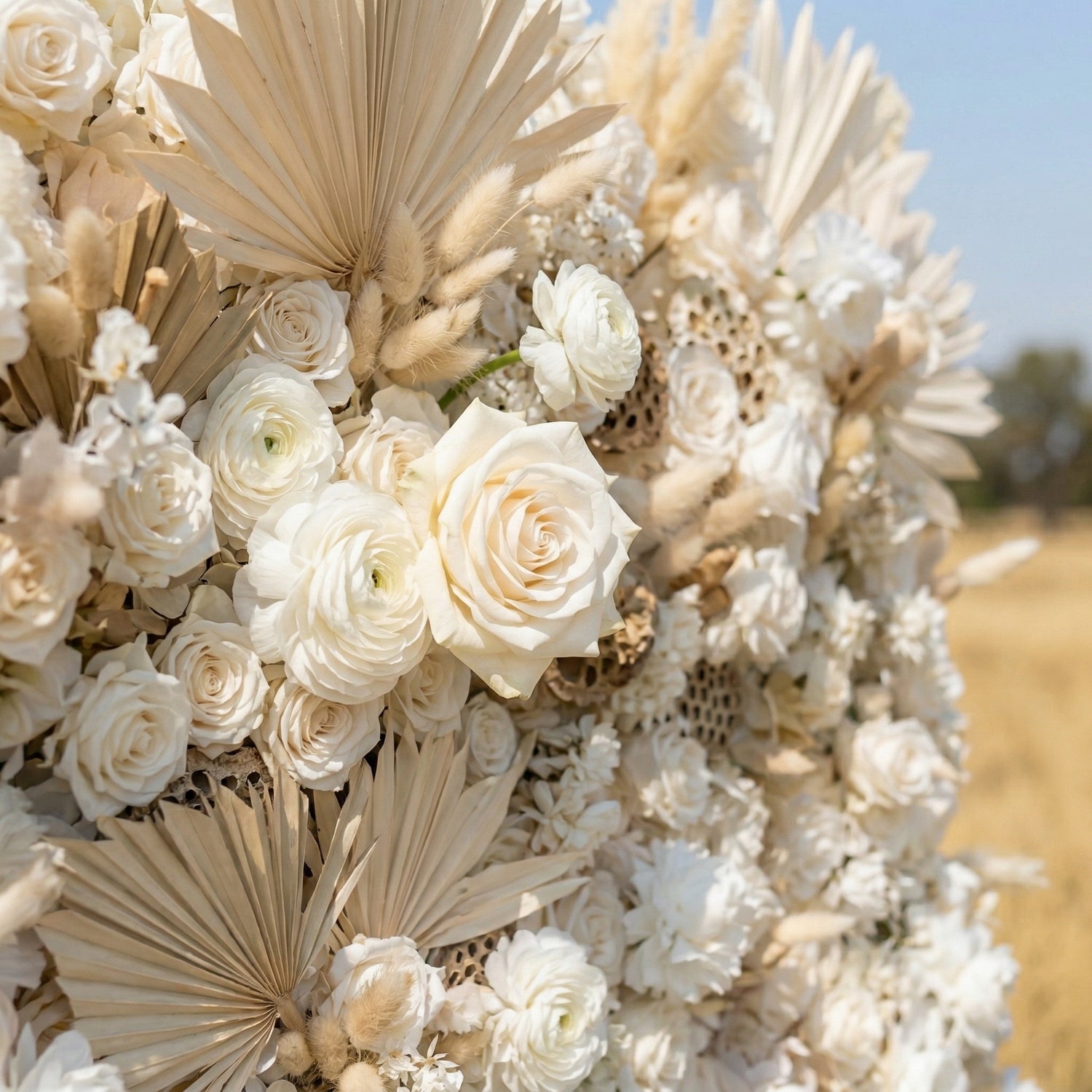 Aurelia 4D Fabric Artificial Zip Up Curtain Flower Wall For Wedding and Events Decoration