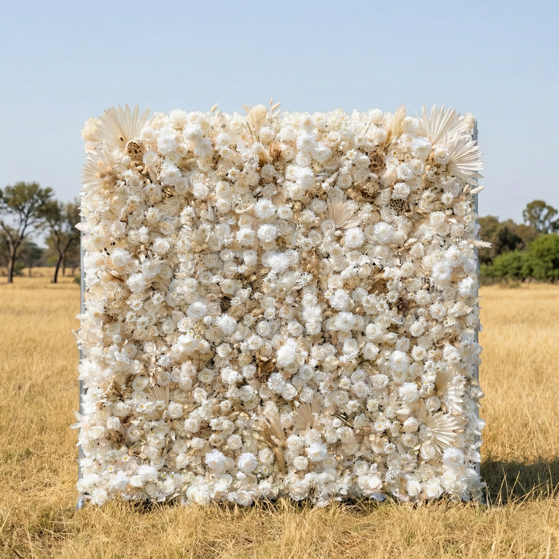 Aurelia 4D Fabric Artificial Zip Up Curtain Flower Wall For Wedding and Events Decoration