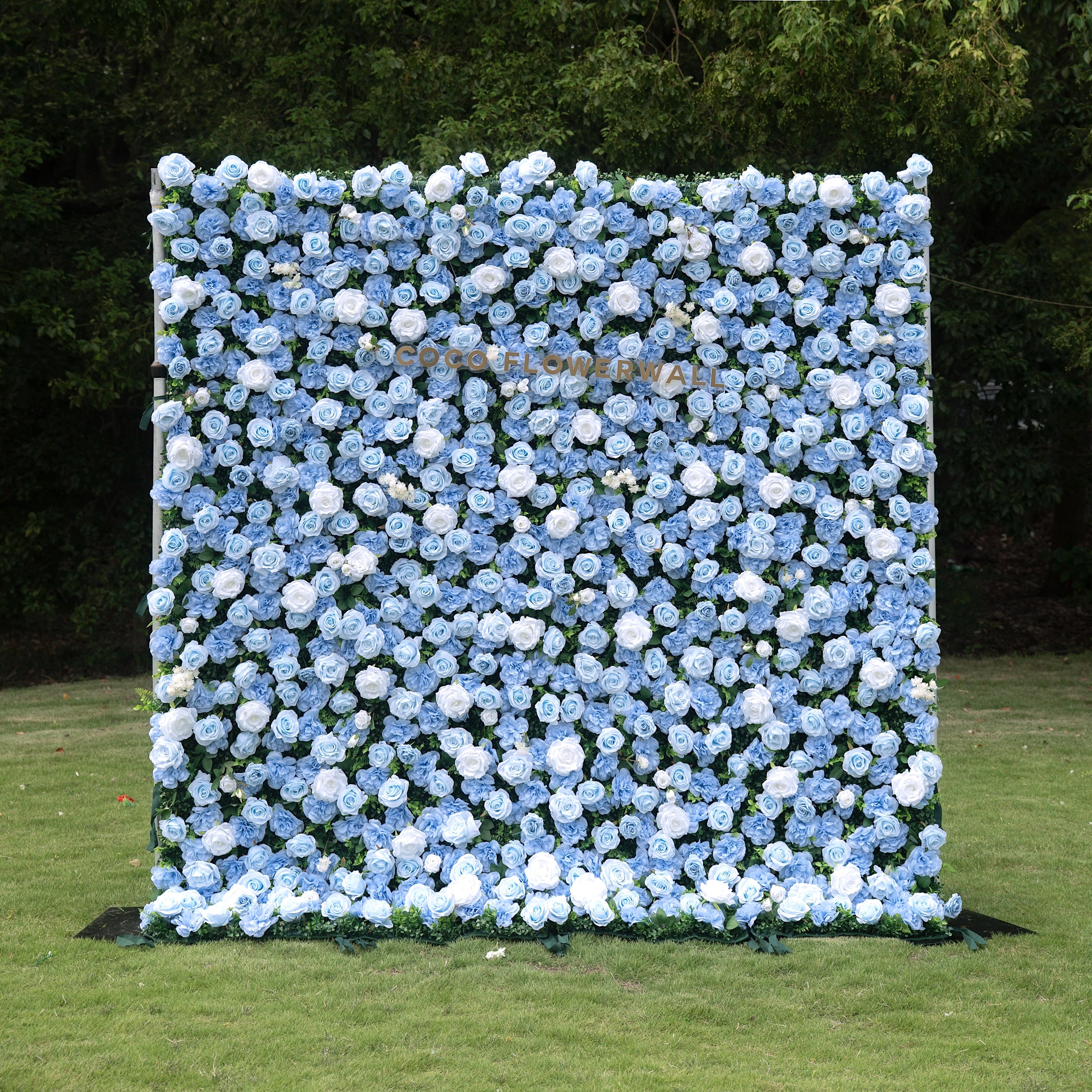 Azurea Rose Flower Wall Backdrop