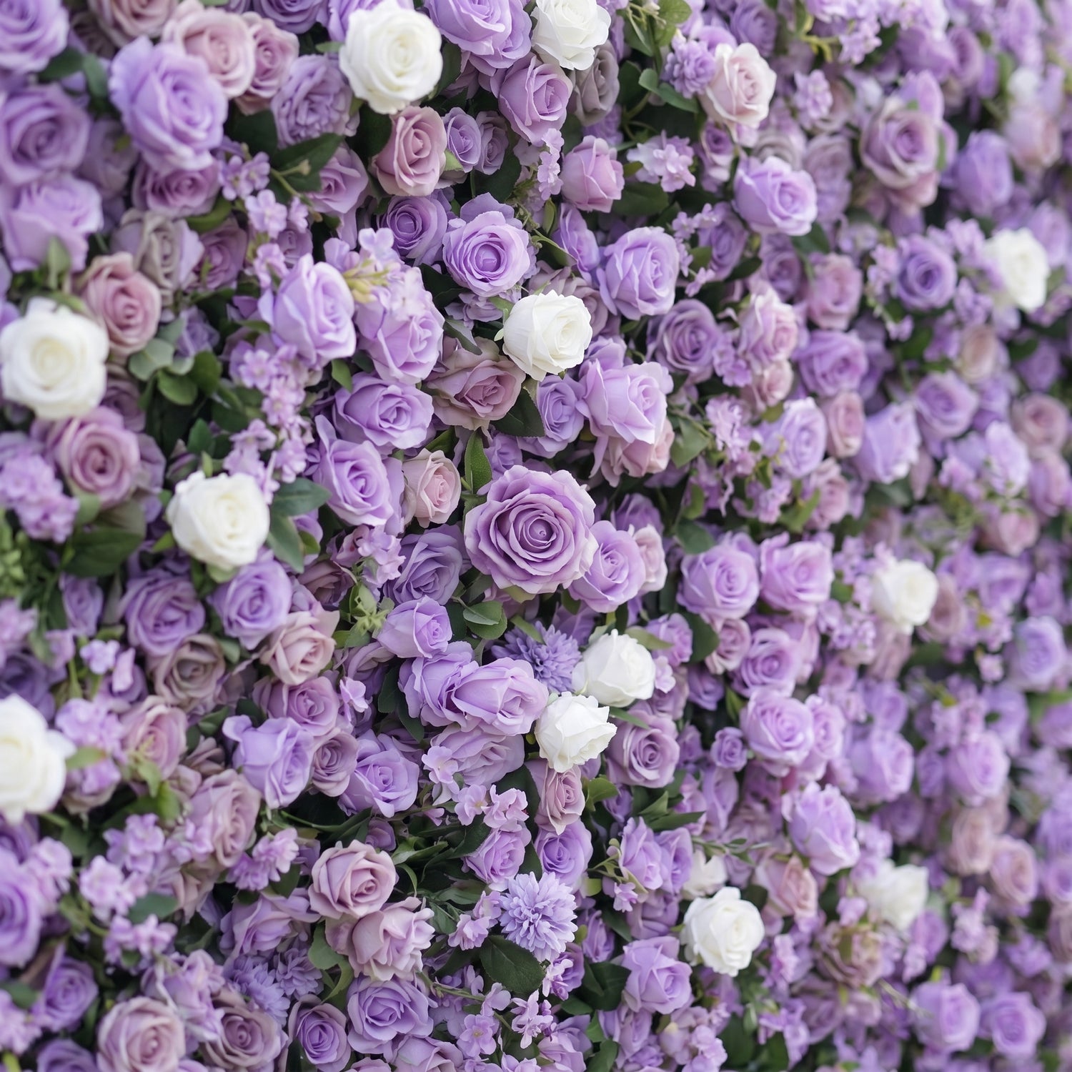 Bellora 3D Purple Rose Flower Wall Fabric Artificial Zip Up Curtain Flower Wall For Wedding and Events Decoration
