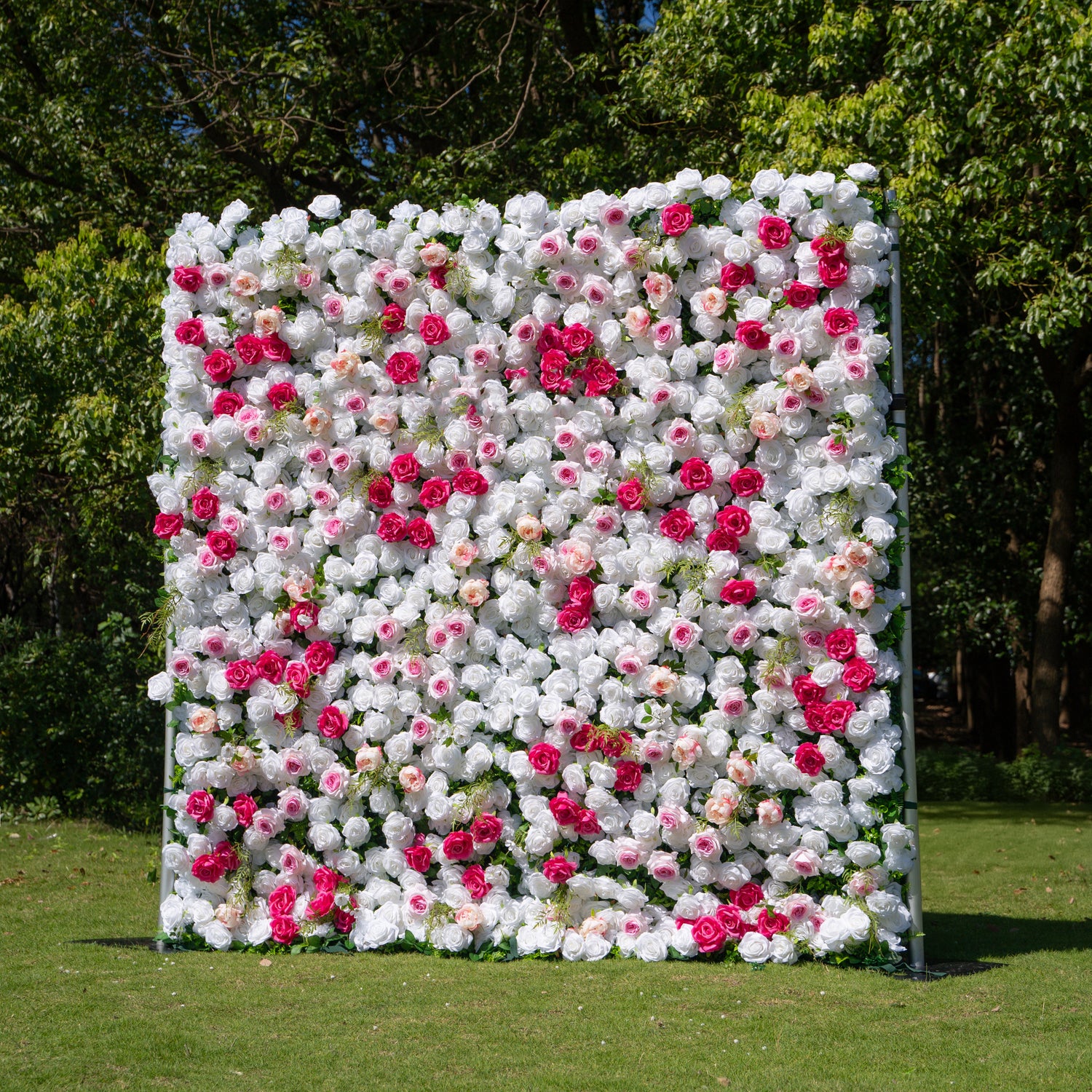 Telluride 3D Fabric Artificial Zip Up Curtain Flower Wall For Wedding and Events Decoration