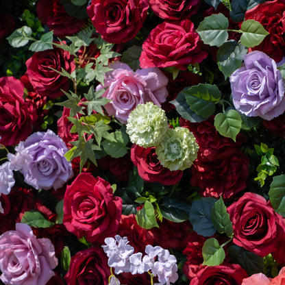 Amara 3D Rose Flower Wall Fabric Artificial Zip Up Curtain Flower Wall For Wedding and Events Decoration