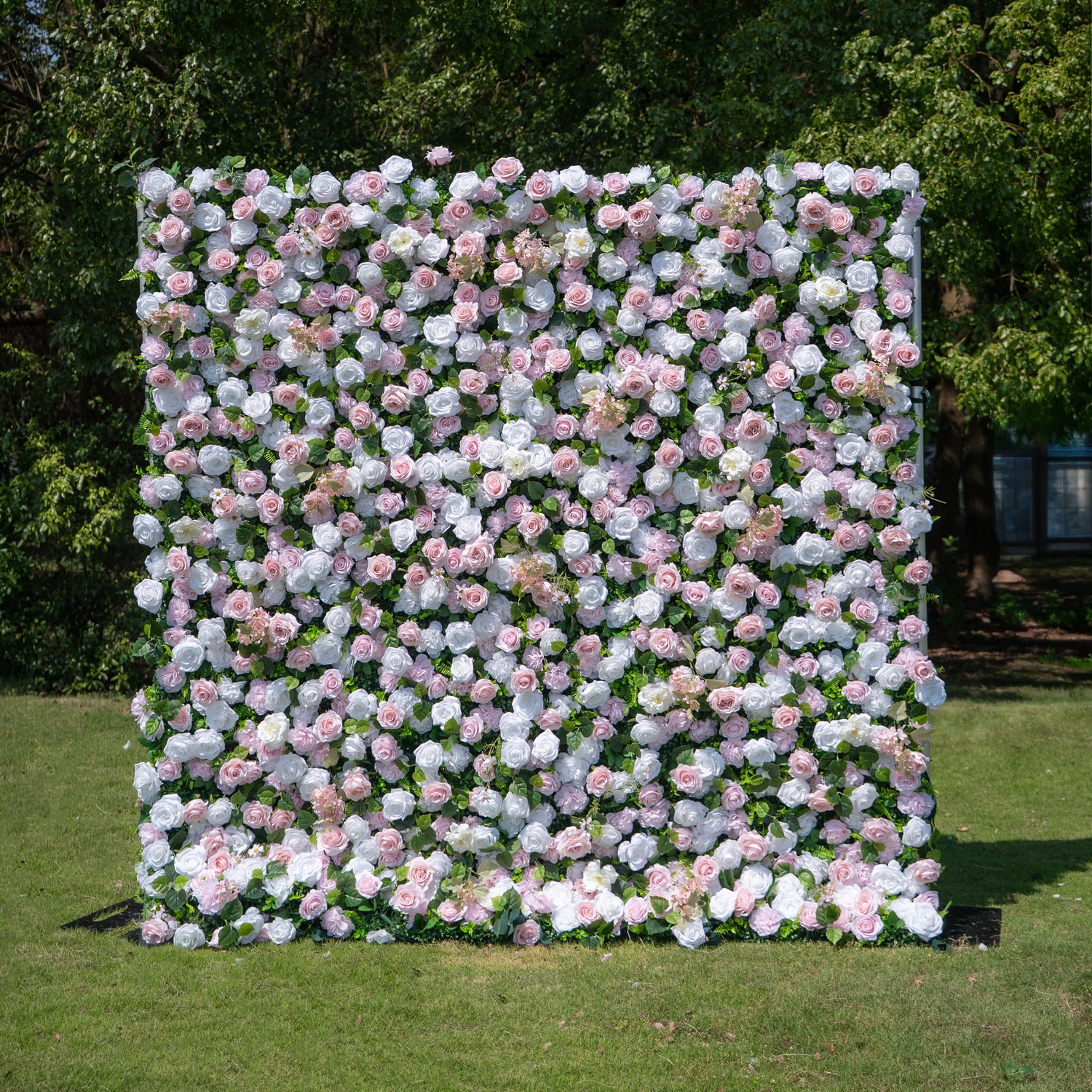 Lilia 3D Rose Flower Wall Fabric Artificial Zip Up Curtain Flower Wall For Wedding and Events Decoration