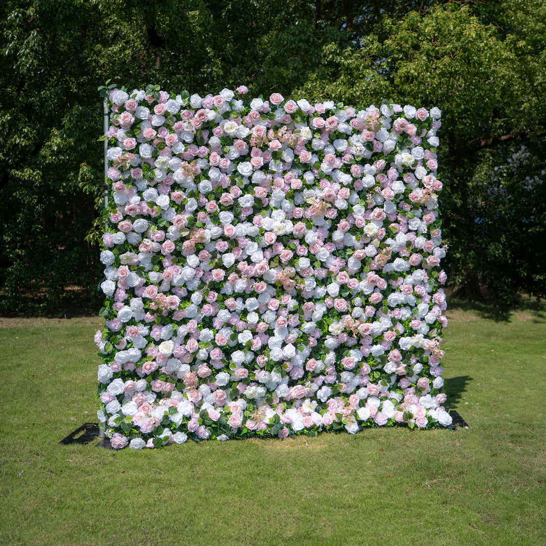 Lilia 3D Rose Flower Wall Fabric Artificial Zip Up Curtain Flower Wall For Wedding and Events Decoration