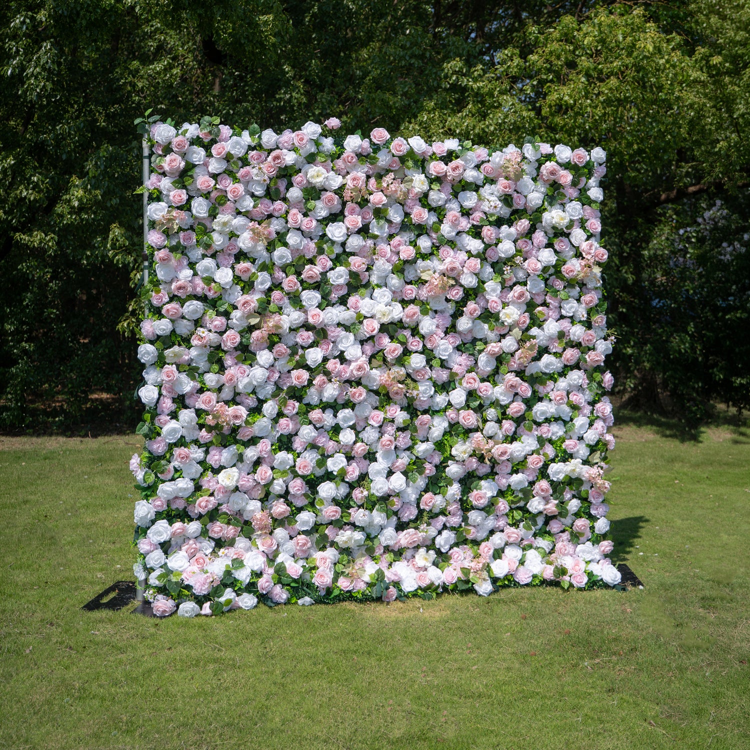 Lilia 3D Rose Flower Wall Fabric Artificial Zip Up Curtain Flower Wall For Wedding and Events Decoration