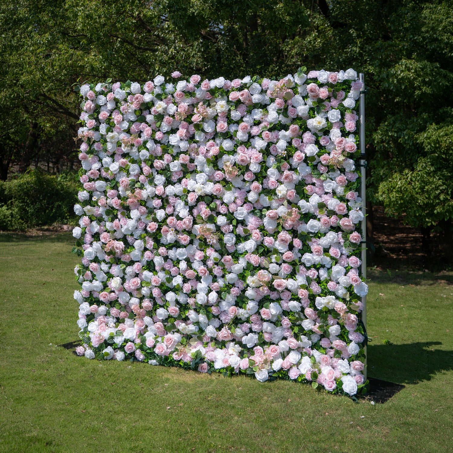 Lilia 3D Rose Flower Wall Fabric Artificial Zip Up Curtain Flower Wall For Wedding and Events Decoration