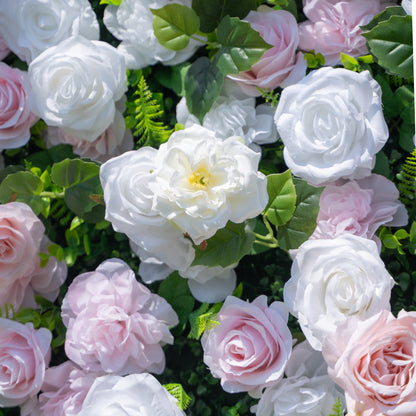 Lilia 3D Rose Flower Wall Fabric Artificial Zip Up Curtain Flower Wall For Wedding and Events Decoration