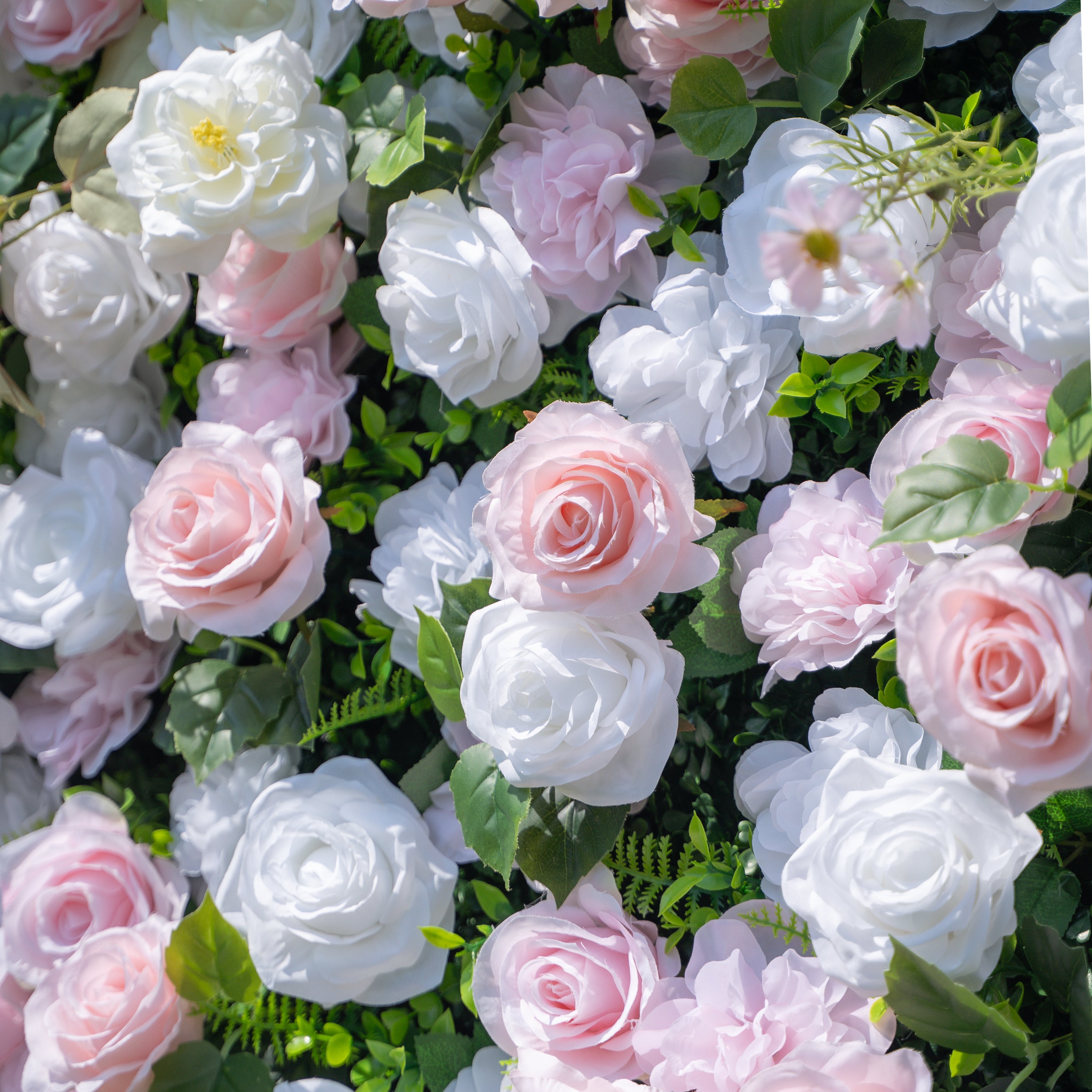 Lilia 3D Rose Flower Wall Fabric Artificial Zip Up Curtain Flower Wall For Wedding and Events Decoration
