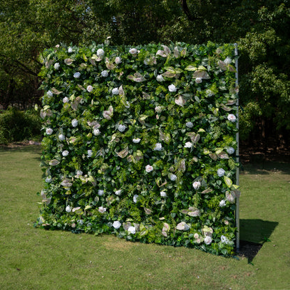 Mossia 3D Rose Flower Wall Fabric Artificial Zip Up Curtain Flower Wall For Wedding and Events Decoration