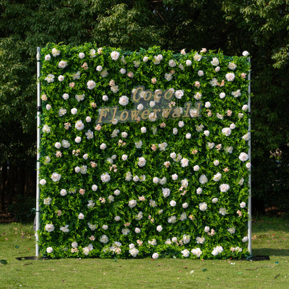 Bruges 2D Artificial Zip Up Curtain Flower Wall For Wedding &amp; Home &amp; Events Decoration