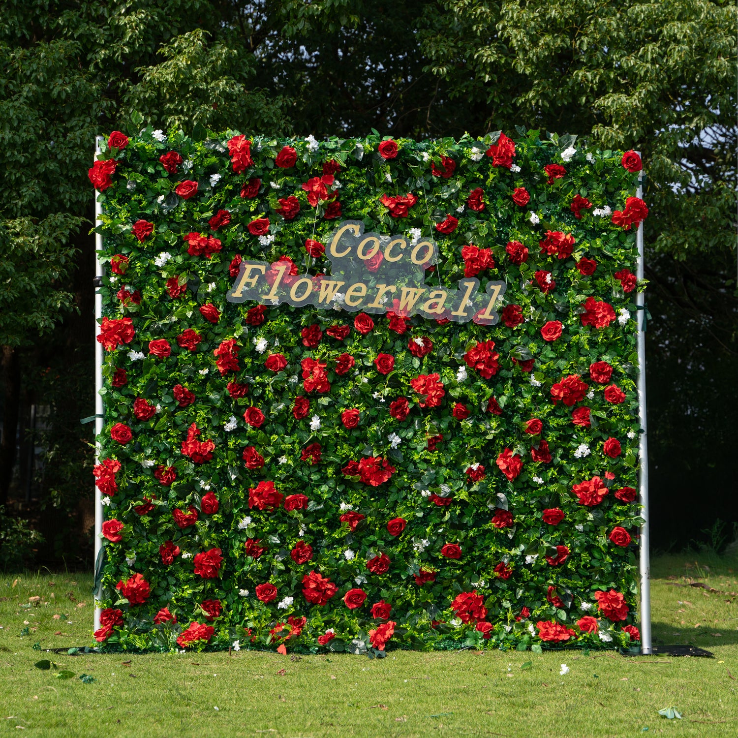 Interlaken 2D Artificial Zip Up Curtain Flower Wall For Wedding &amp; Home &amp; Events Decoration