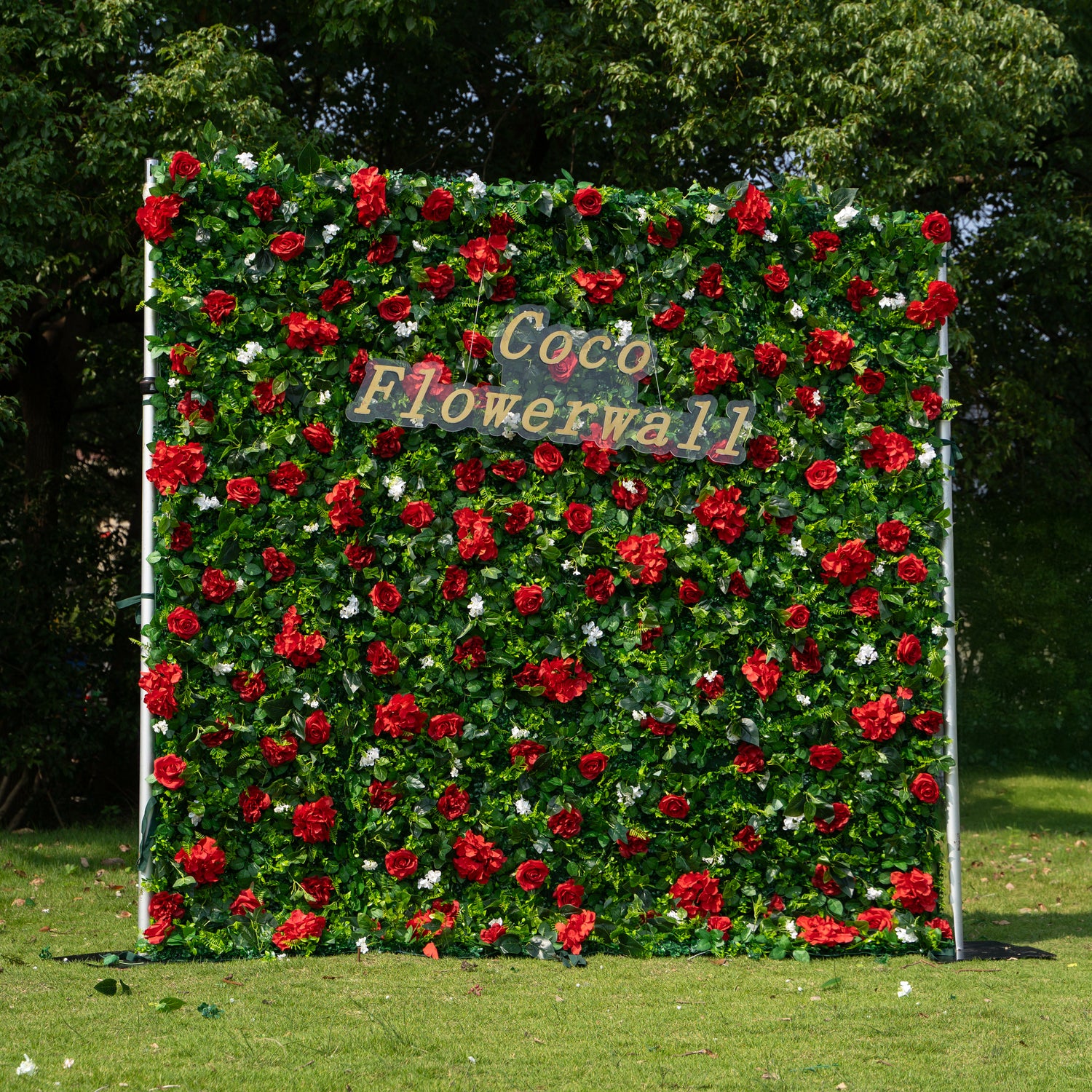 Interlaken 2D Artificial Zip Up Curtain Flower Wall For Wedding &amp; Home &amp; Events Decoration