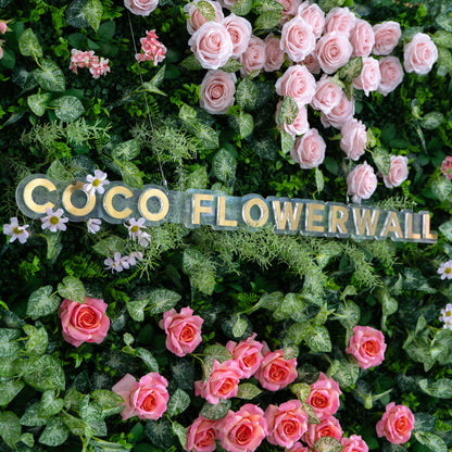 Houma 3D Fabric Backdrop Artificial Flower Wall with Zip-Up Design for Events and Home Decoration