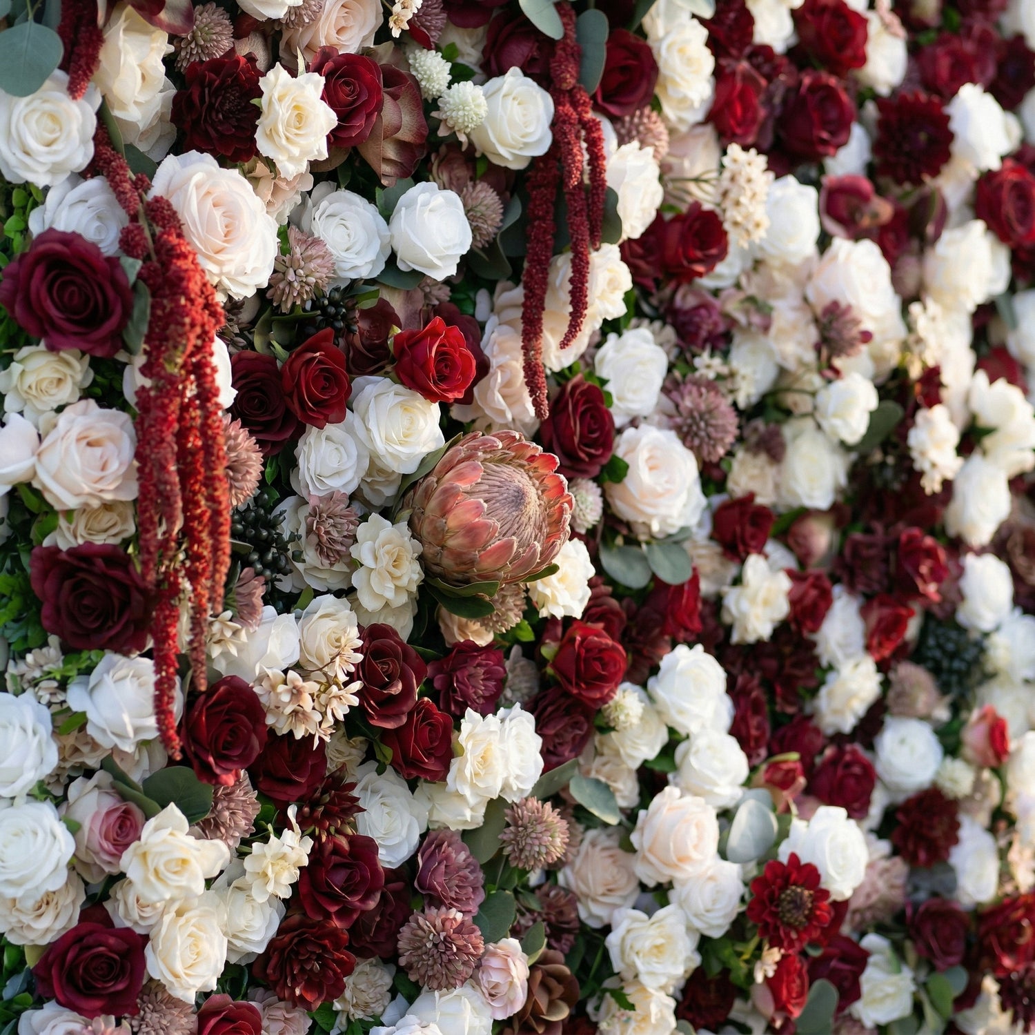 Darina 4D Fabric Artificial Zip Up Curtain Flower Wall For Wedding and Events Decoration