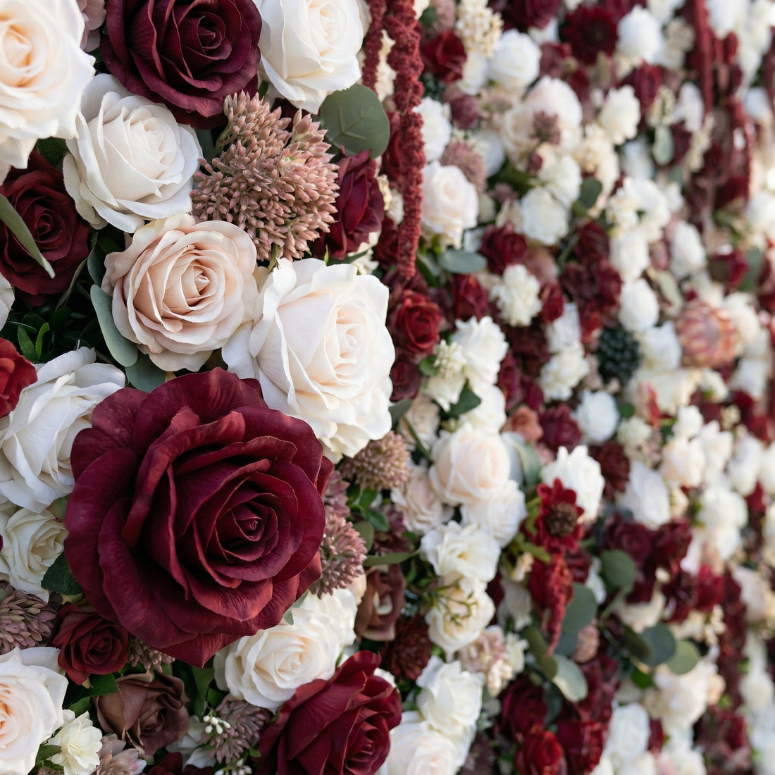 Darina 4D Fabric Artificial Zip Up Curtain Flower Wall For Wedding and Events Decoration