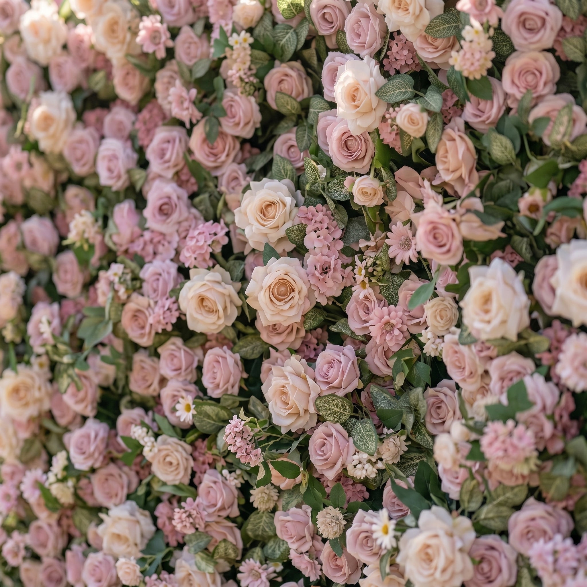 Dewy 3D Pink Flower Wall Fabric Artificial Zip Up Curtain Flower Wall For Wedding and Events Decoration
