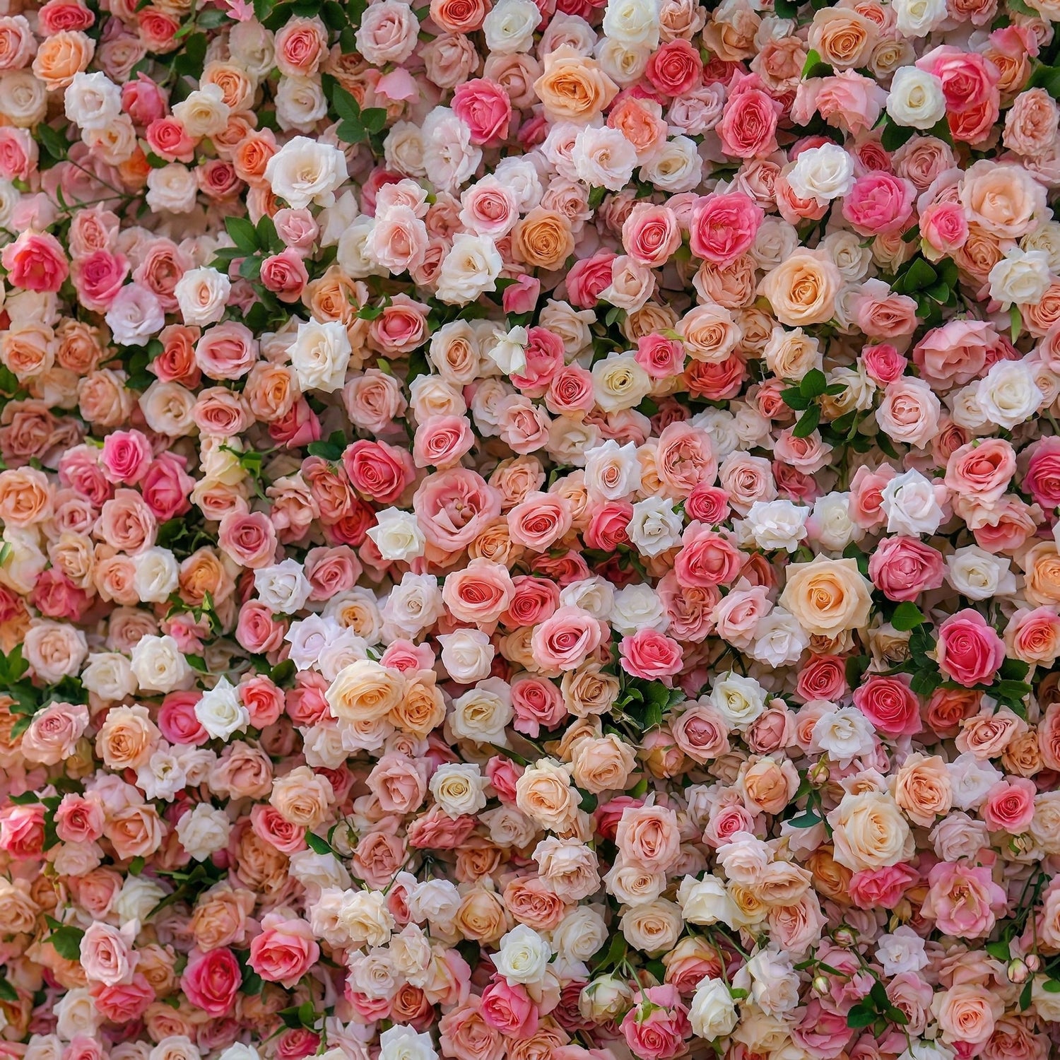 Elinia 4D Pink &amp; White Rose Flower Wall Panel – Easy Install Faux Floral Backdrop for Birthday, Graduation &amp; Event Decor
