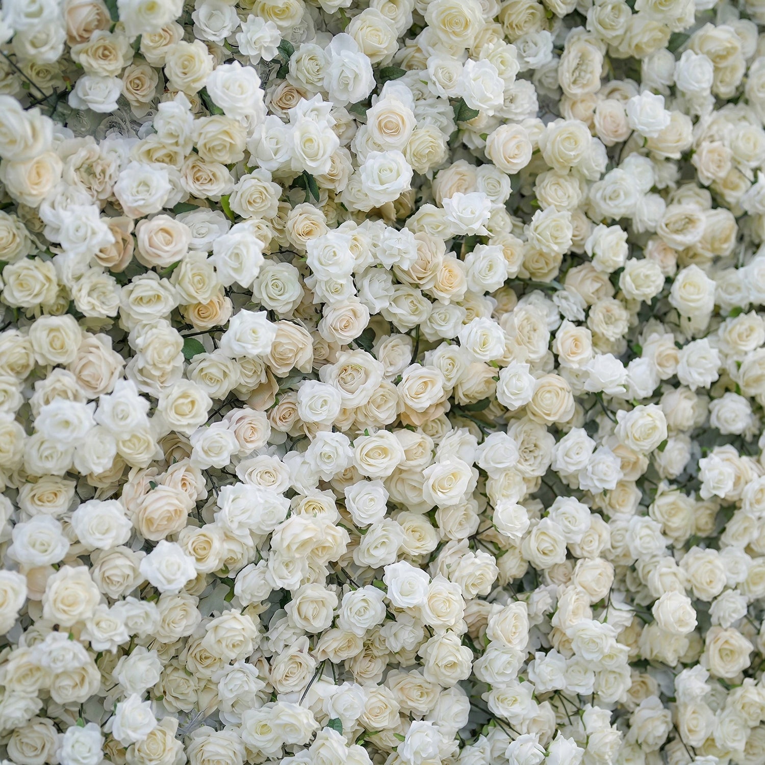 Emilinelle 4D White Rose Flower Wall Panel – Easy Install Faux Floral Backdrop for Birthday, Graduation &amp; Event Decor