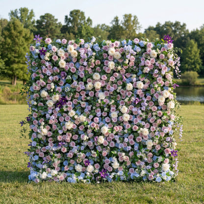 Estelora 5D Blue and Purple Rose Artistic Flower Wall For Wedding and Events