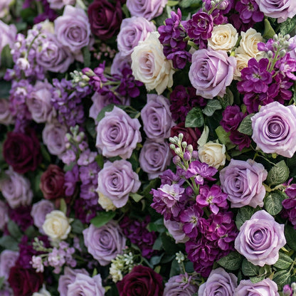 Fawnie 3D Purple Rose Floral Wall Backdrop Perfect for Valentine’s Day Weddings &amp; Events