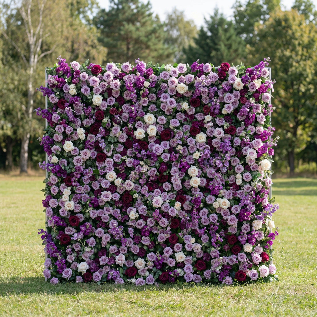 Fawnie 3D Purple Rose Floral Wall Backdrop Perfect for Valentine’s Day Weddings &amp; Events