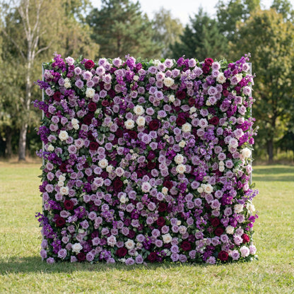 Fawnie 3D Purple Rose Floral Wall Backdrop Perfect for Valentine’s Day Weddings &amp; Events