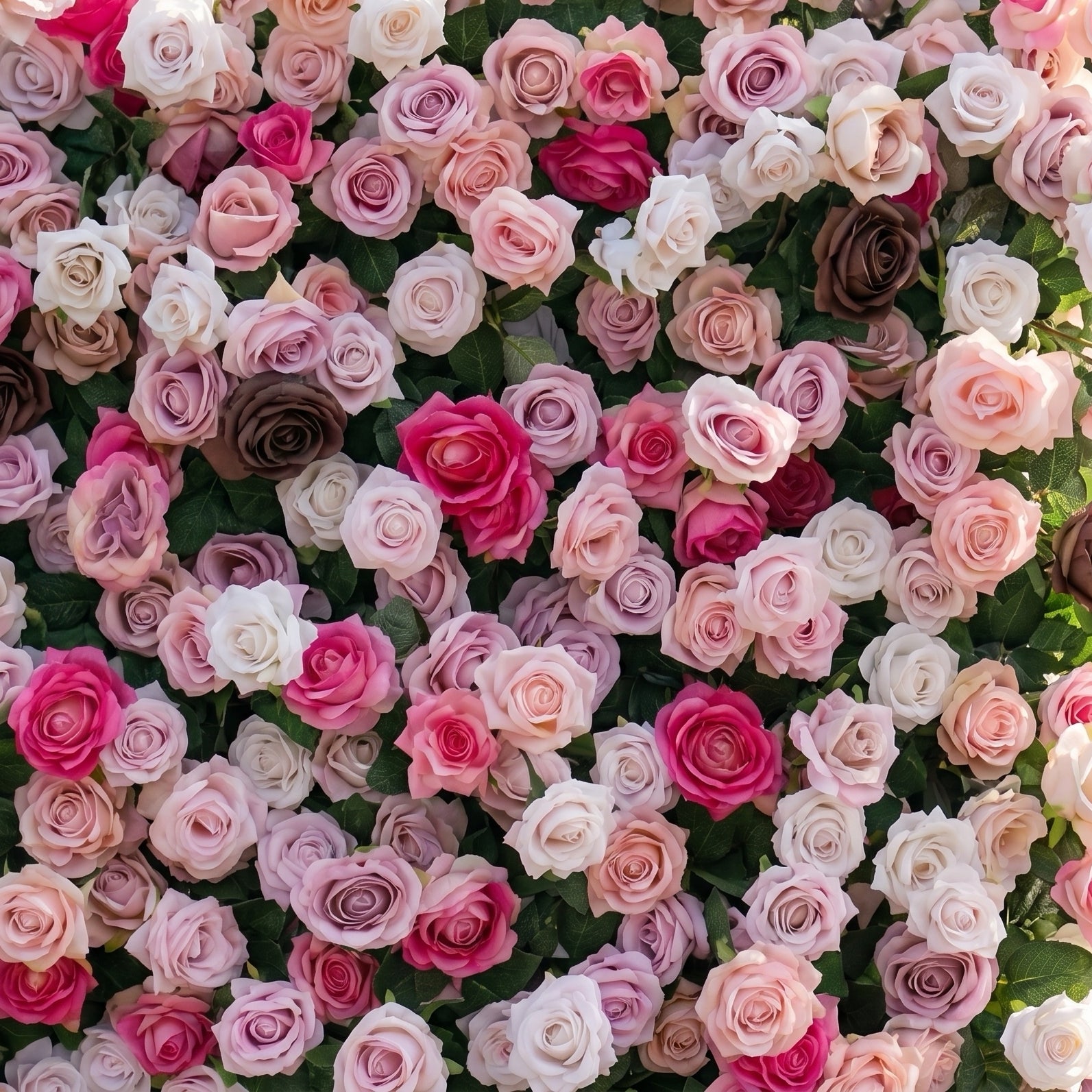 Fern 3D Pink Flower Wall Fabric Artificial Zip Up Curtain Flower Wall For Wedding and Events Decoration