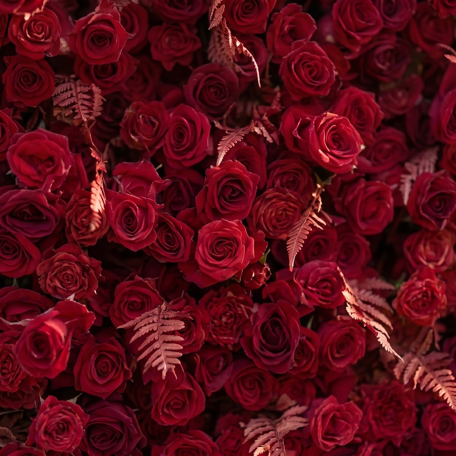 Flora 3D Red Flower Wall Fabric Artificial Zip Up Curtain Flower Wall For Wedding and Events Decoration