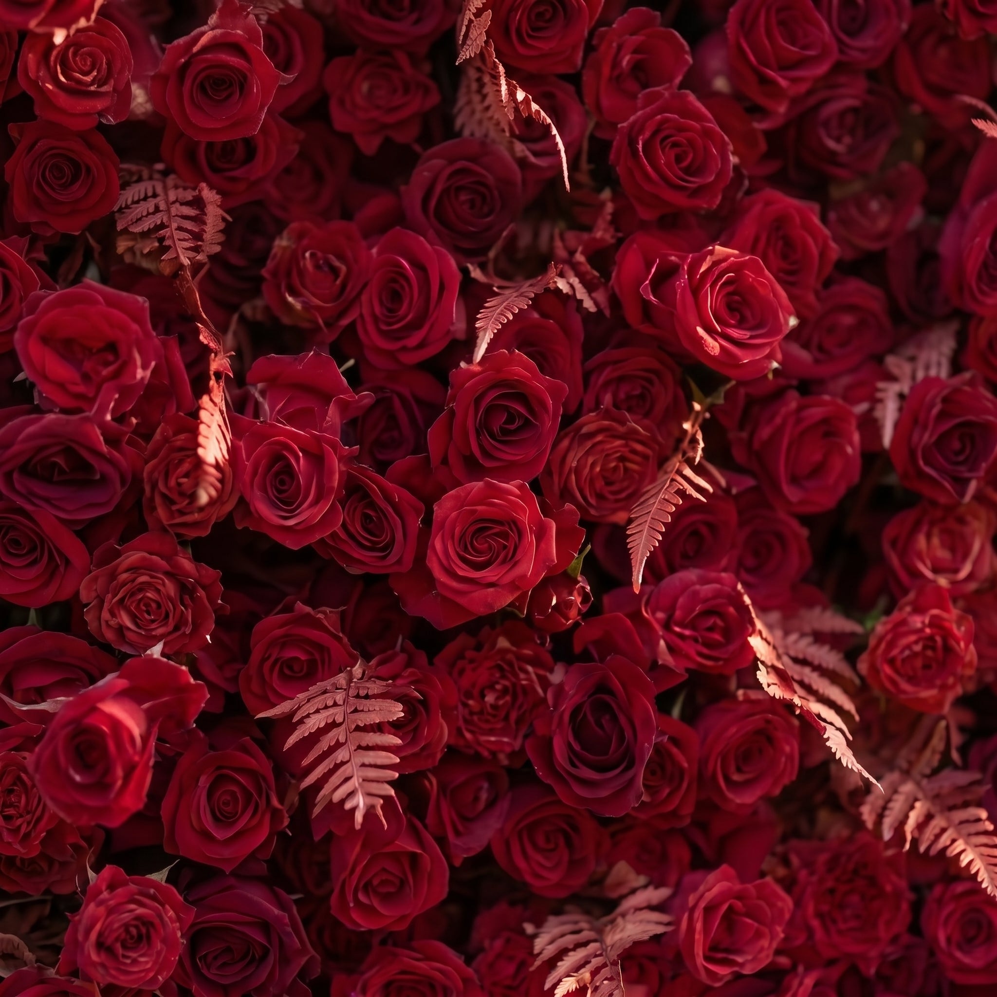 Flora 3D Red Flower Wall Fabric Artificial Zip Up Curtain Flower Wall For Wedding and Events Decoration