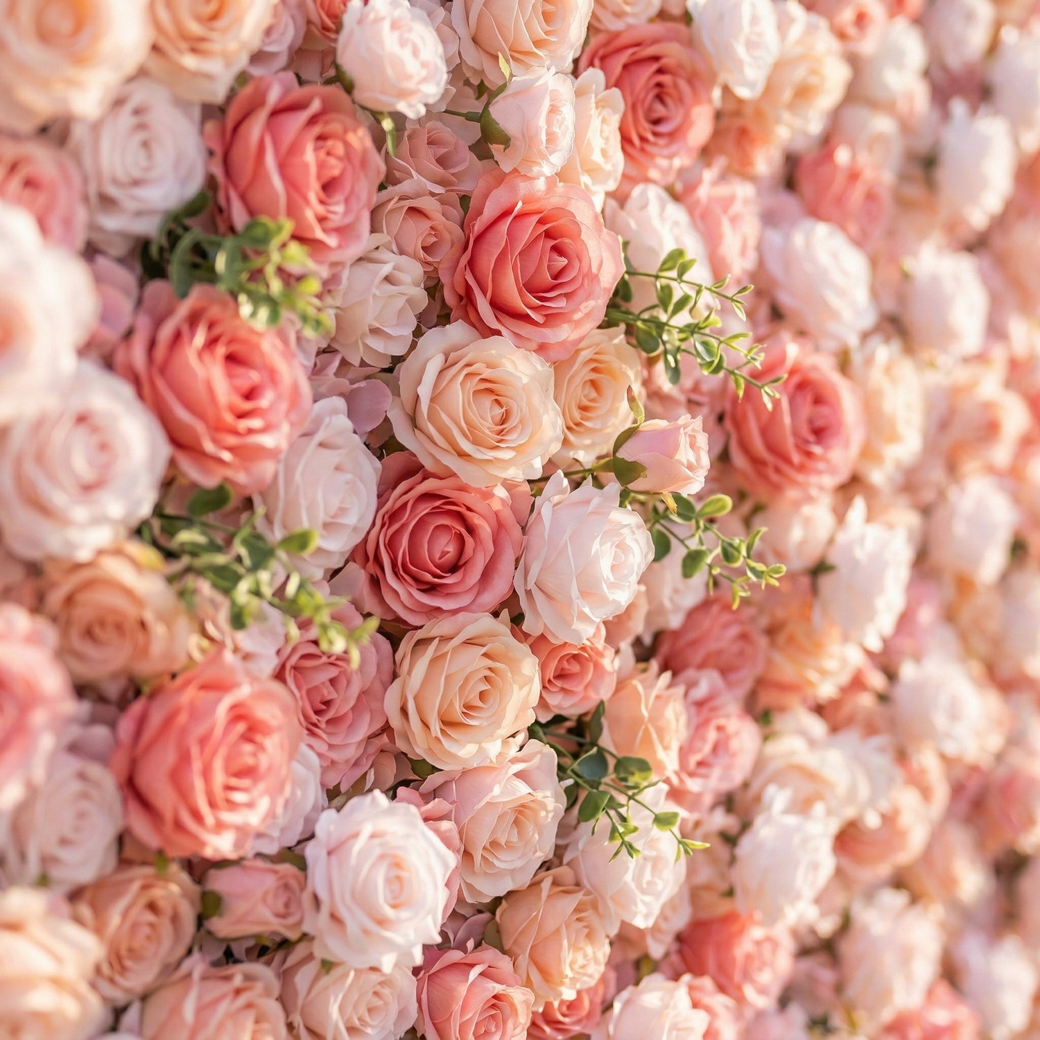 Freyenelle 4D Fabric Artificial Zip Up Curtain Flower Wall For Wedding and Events Decoration