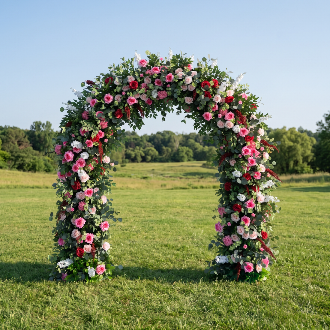 Gardenia  Door arch Wedding Party Event Background Floral Arch Decoration