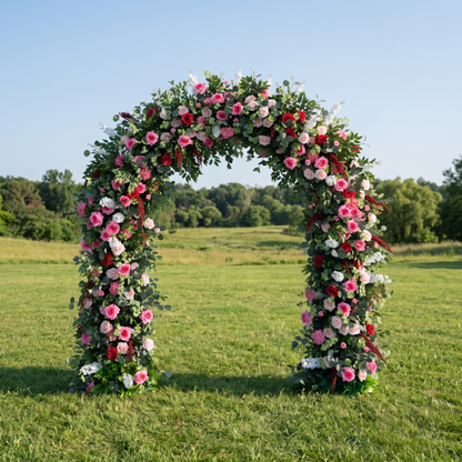 Gardenia  Door arch Wedding Party Event Background Floral Arch Decoration
