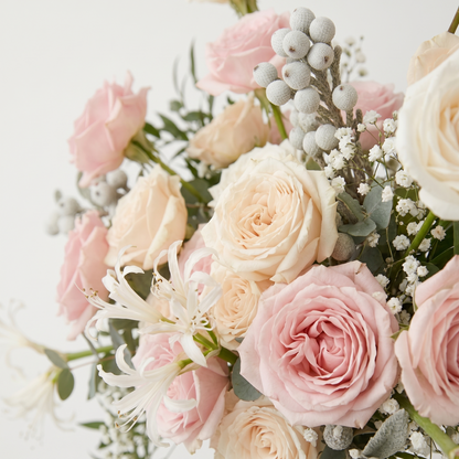 Free-Form Bridal Bouquet in Passionate Pink