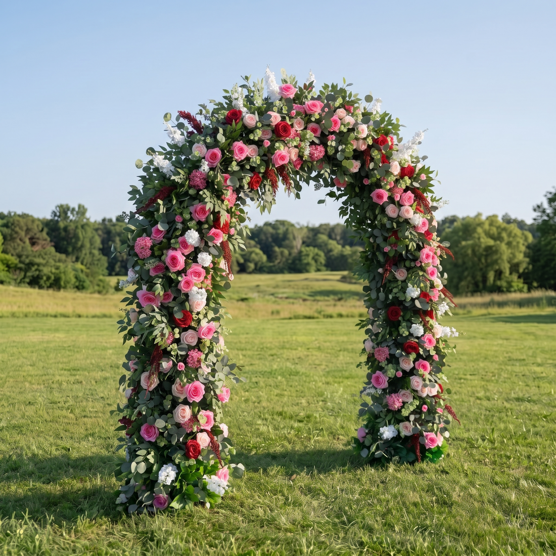 Gardenia  Door arch Wedding Party Event Background Floral Arch Decoration