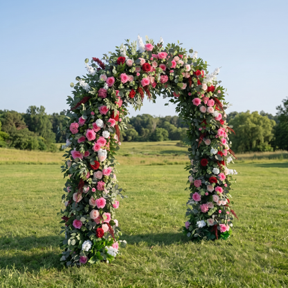 Gardenia  Door arch Wedding Party Event Background Floral Arch Decoration