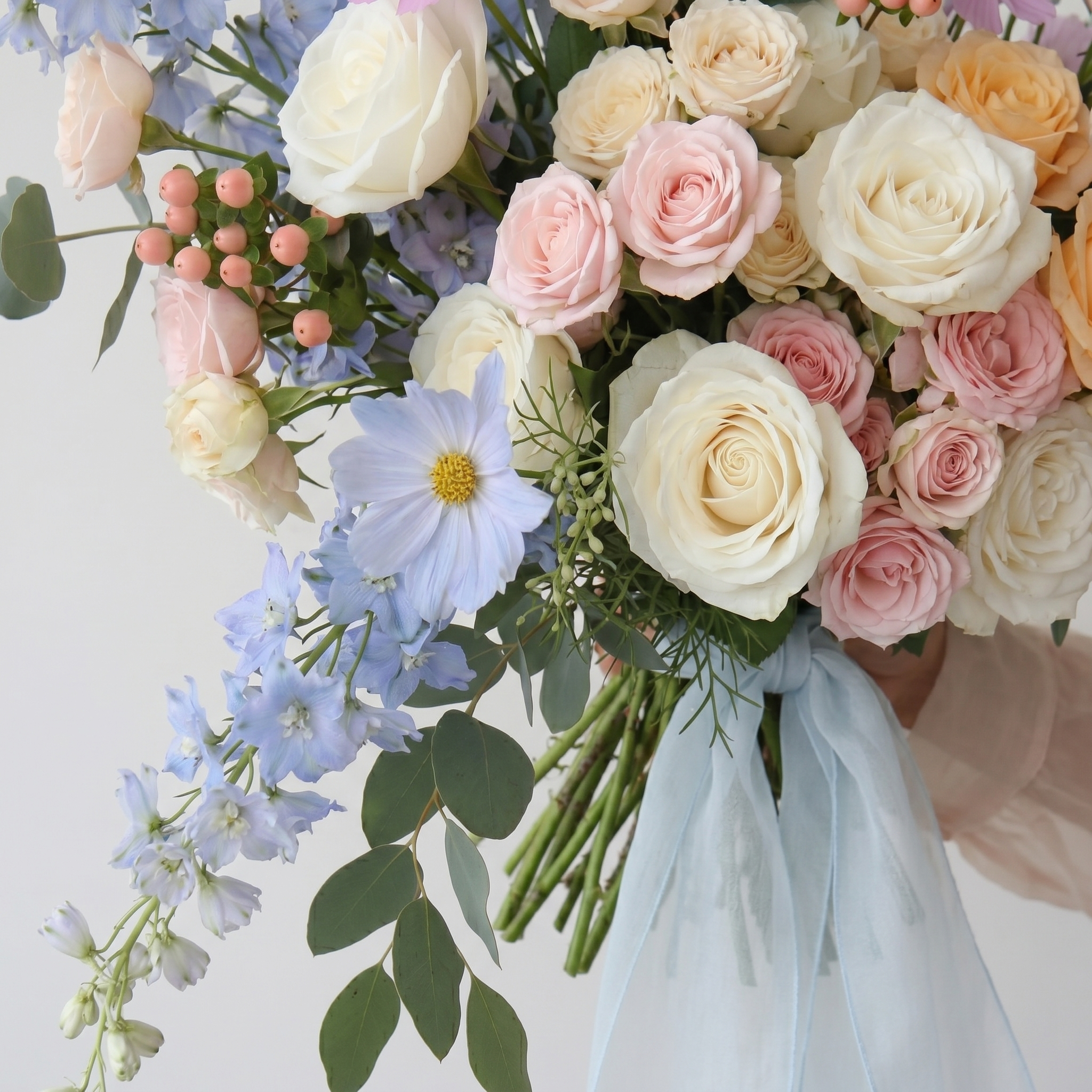 Cascade Bridal Bouquet in Multicolor