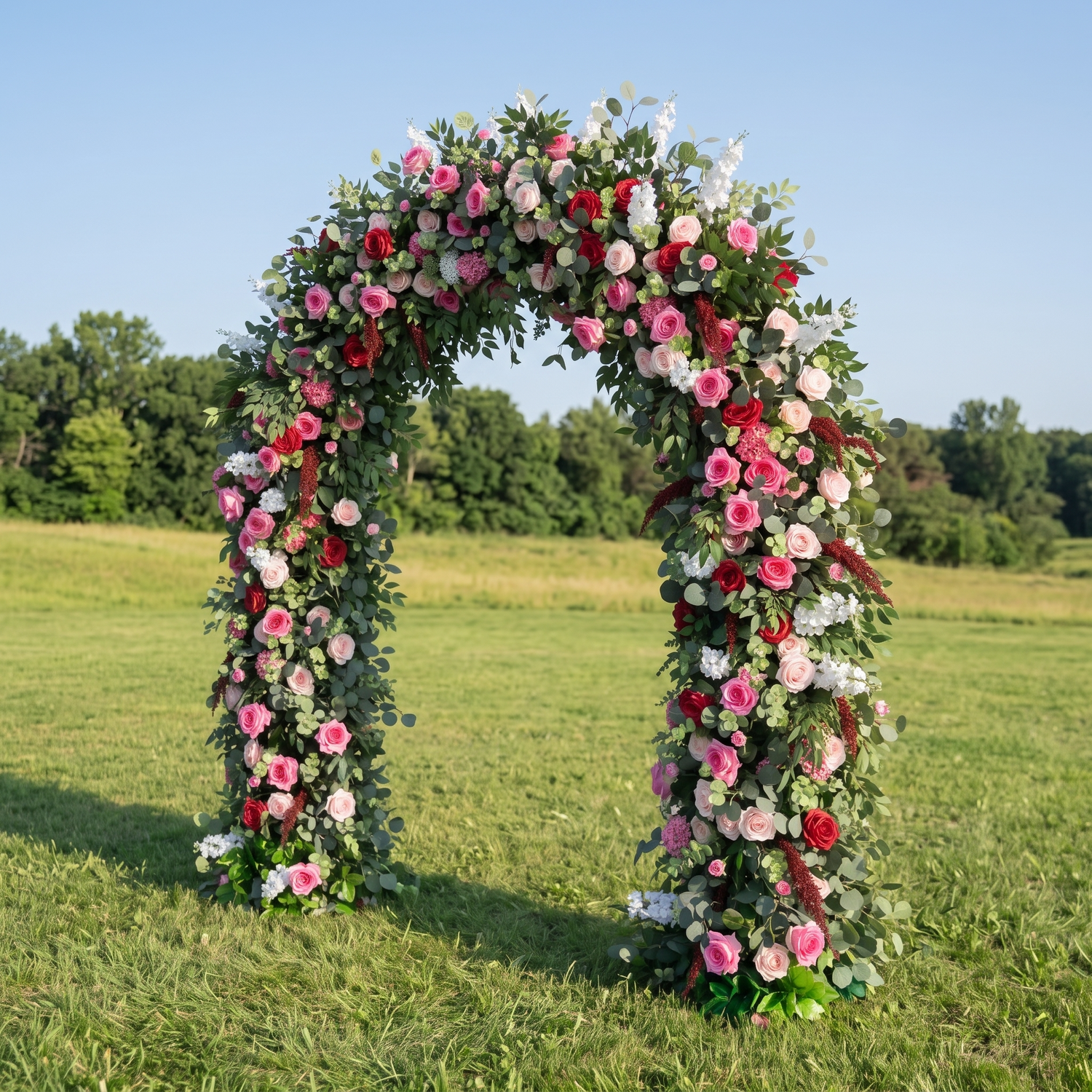 Gardenia  Door arch Wedding Party Event Background Floral Arch Decoration