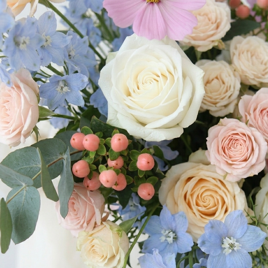 Cascade Bridal Bouquet in Multicolor