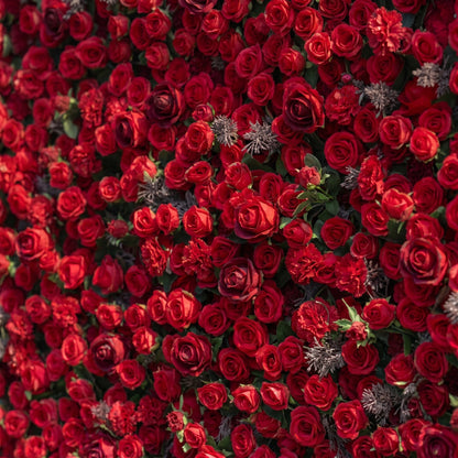 Hazel 3D Fabric Backdrop Artificial Flower Wall with Zip-Up Design for Events and Home Decoration