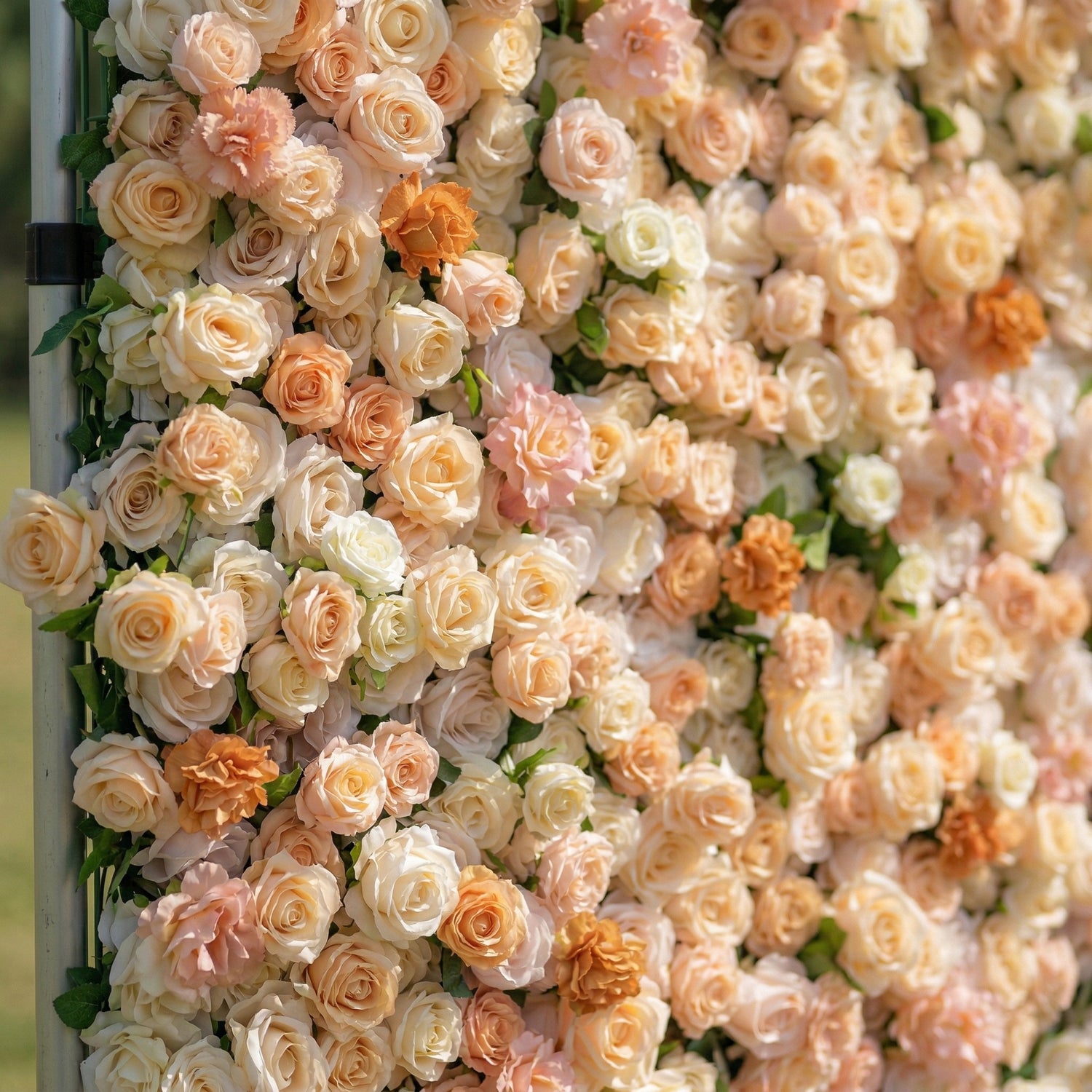 Hazenen 3D Orange Rose Floral Wall Backdrop Perfect for Valentine’s Day Weddings &amp; Events