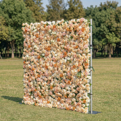 Hazenen 3D Orange Rose Floral Wall Backdrop Perfect for Valentine’s Day Weddings &amp; Events