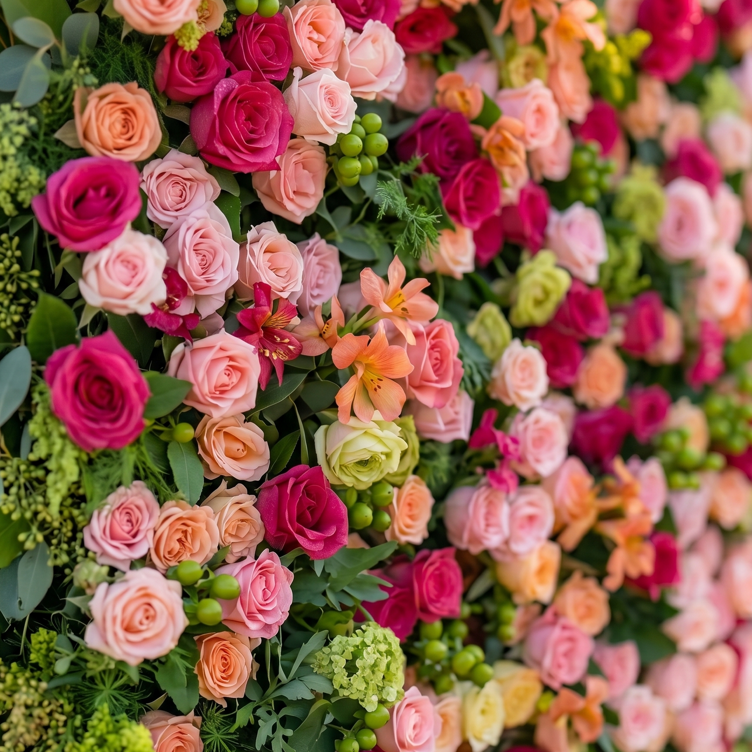 Iris 3D Fabric Backdrop Artificial Flower Wall with Zip-Up Design for Events and Home Decoration